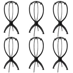 DANSEE: juego de seis soportes para pelucas portátiles, ideal para organizar varias pelucas.