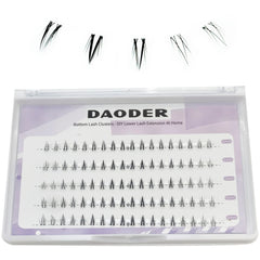 DAODER bottom-lash-clusters banda transparente para una aplicación discreta.