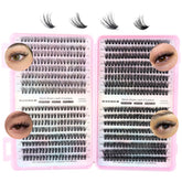 DAODER Conjunto de pestanas naturales 640 piezas para acabado suave