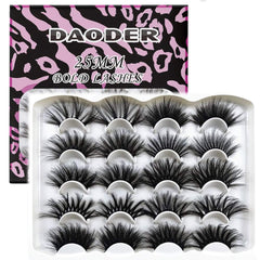 DAODER Pestañas Mink 25mm dramáticas para look intenso