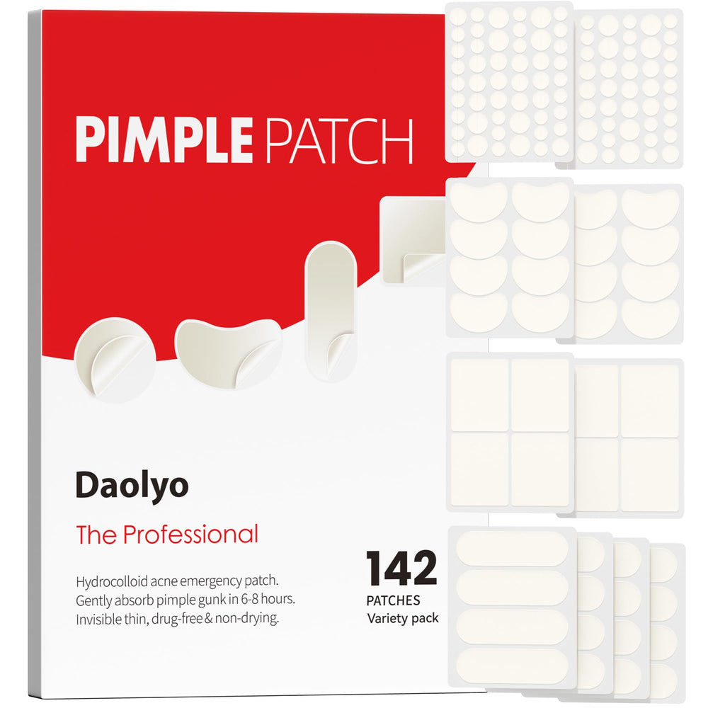 Parche Daolyo redondo 8 mm para áreas pequeñas, adherencia discreta para uso nocturno
