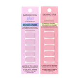 Dashing Diva pegatinas gel rosa suave, color duradero para uñas.
