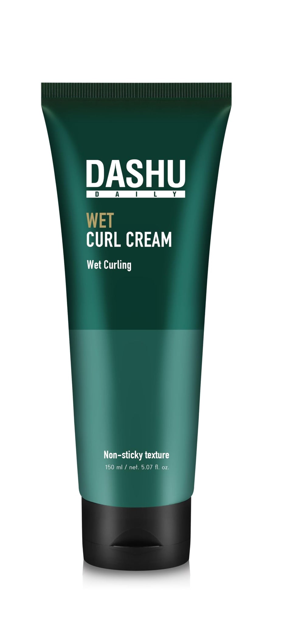 DASHU crema diaria para rizos: botella que ilustra hidratación profunda para rizos definidos