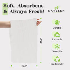 DAVELEN, toallas-desechables-grandes-lujo, útiles para envolturas y exfoliaciones sin complicaciones.