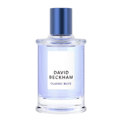 David Beckham Azul Clasico, frasco azul glaseado, ideal para uso diario.
