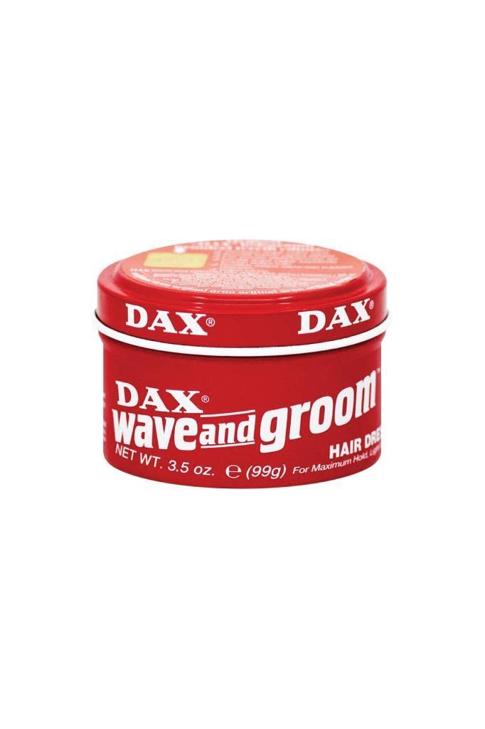 DAX Wave & Groom, bote de 3.5 oz para definir peinado en cabello corto.