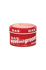 DAX Wave & Groom, bote de 3.5 oz para definir peinado en cabello corto.