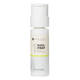 Dazzle Dry Nail Prep con bomba, botella lista para una aplicación precisa.
