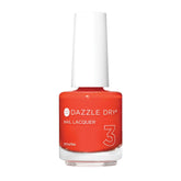 Dazzle Dry Red Hot Chili, botella de esmalte, color naranja-rojo brillante.