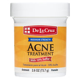 De La Cruz 10% ungüento rostro: posible reducción de imperfecciones.