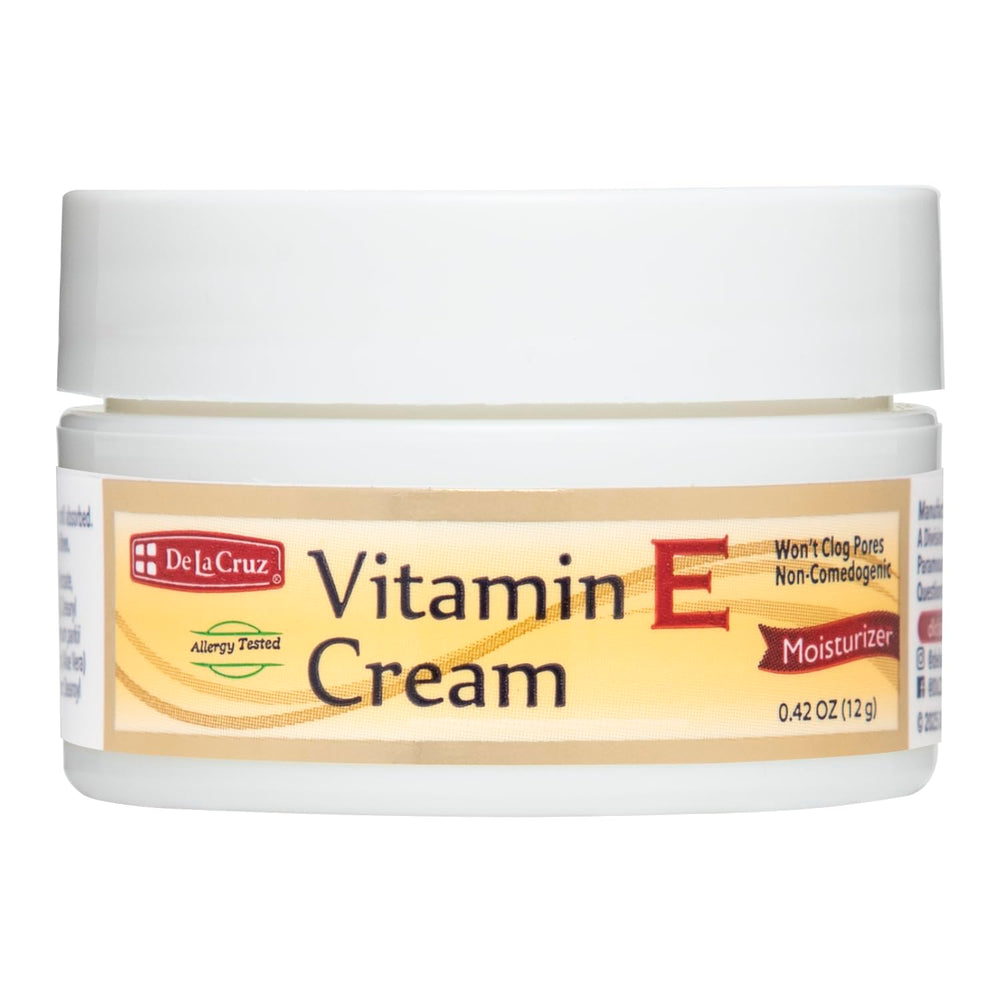 Crema De La Cruz Vitamina E para rostro y cuello, hidratación suave y efectiva