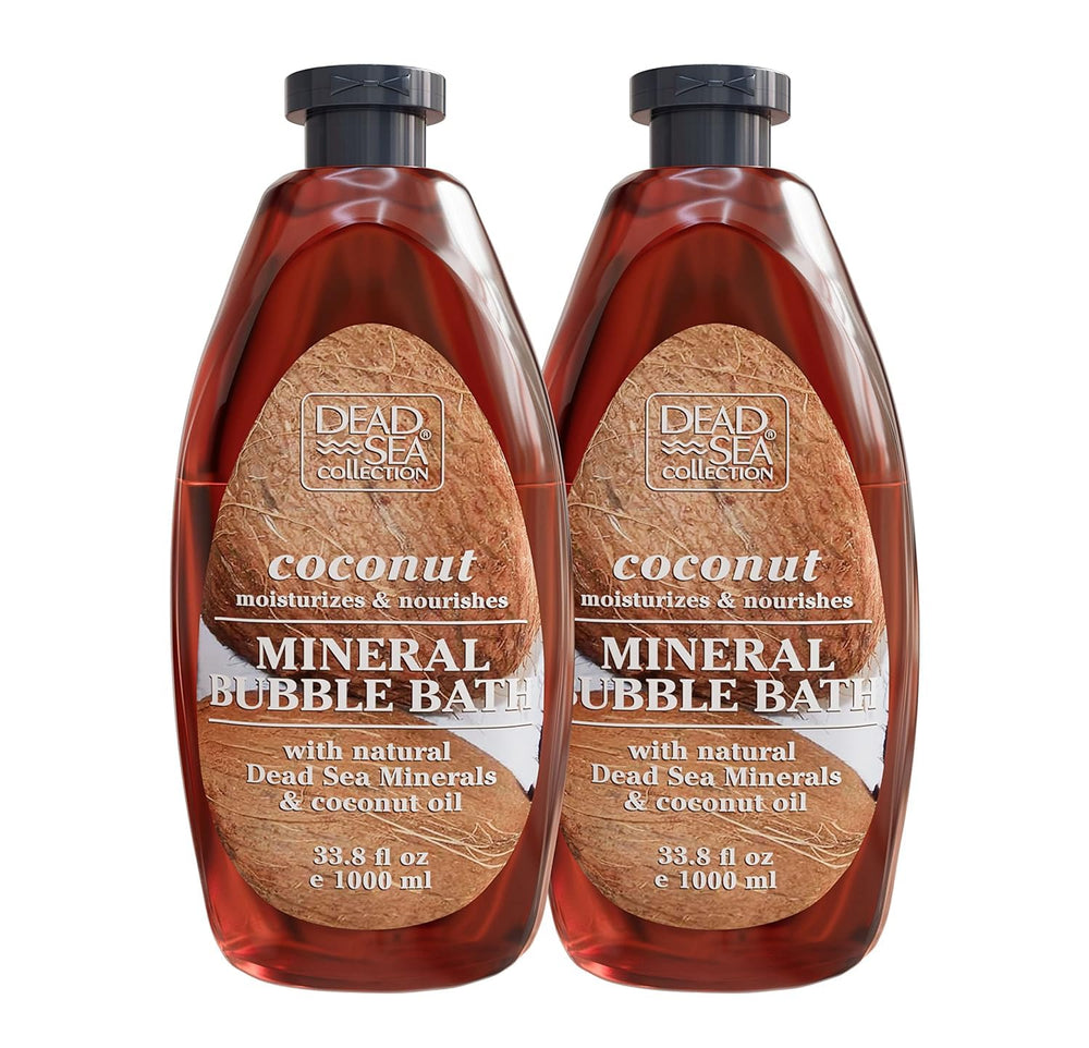 Baño de burbujas Dead Sea Collection con coco, aroma envolvente y piel suave.