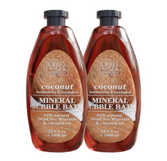 Baño de burbujas Dead Sea Collection con coco, aroma envolvente y piel suave.