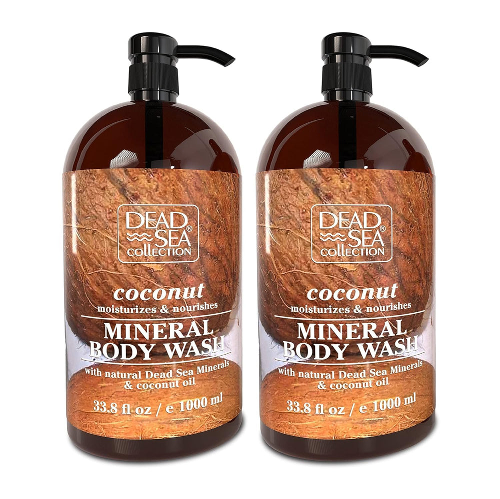 Dead Sea Collection – Bouteille gel douche coco, hydratation durable.