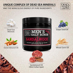 Dead Sea Collection granulos de sal exfoliante que dejan textura suave.
