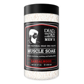 Dead Sea Collection: sal de baño para hombres en bote, ideal para relajación muscular.