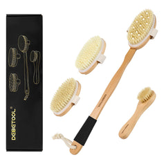 DEBETOOL set decepillo seco para cuerpo y rostro mejora textura de la piel