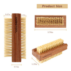 DEBETOOL cepillo con cerdas de sisal para uñas limpias y suaves.
