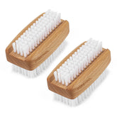 DEBETOOL cepillo doble para uñas, limpieza frontal de suciedad.