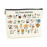 Decohim bolso maquillaje recuerdo Texas, perfecto para viaje y regalo con estilo