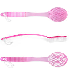 DecorRack cepillo de baño para exfoliar espalda, mango largo para alcance.