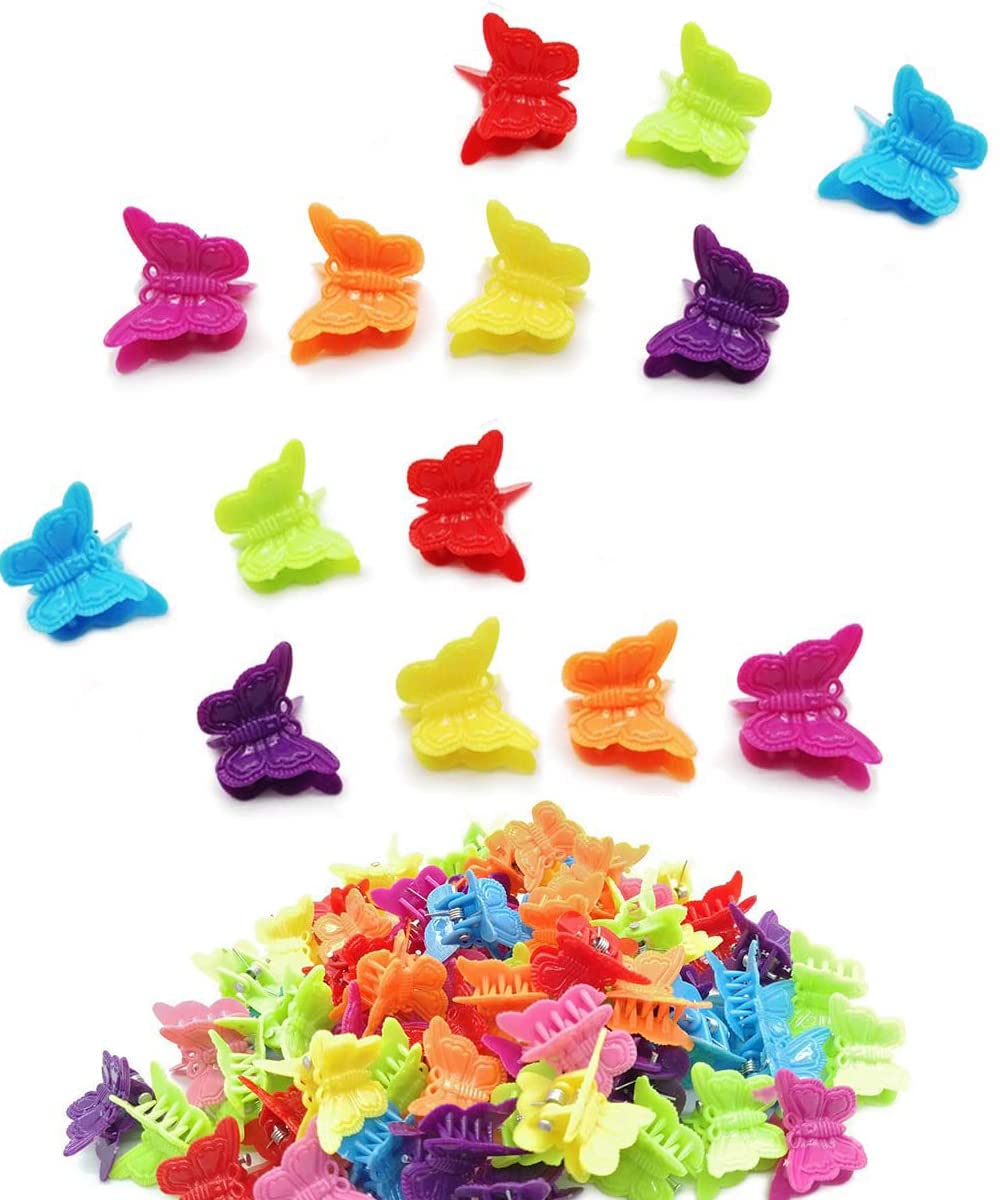 Pinzas mariposa pastel DEEINN, 50 piezas, para peinados fáciles.
