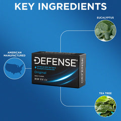 Defense Soap detalle-te: aceite de árbol de té para una limpieza natural.
