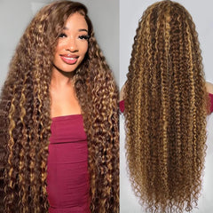 DegHyth peluca ombré frontal lace, look natural para uso diario