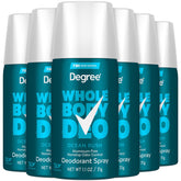 Degree Ocean Rush en botella, aplicación suave y protección duradera.