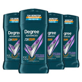 Degree Men Deep Cedar Lavender antiperspirant stick applied for instant dry protection