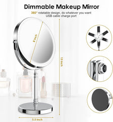 DEIOVWXS Luz de tres tonos para adaptar la iluminación al ambiente de maquillaje.