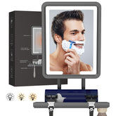 DeLanges Miroir Douche LED antibuée pour un rasage net sous la vapeur.