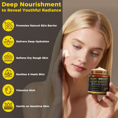 Deller sebo de res vitamina E: nutrición reparadora para piel seca.