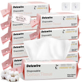Deluwire: toallas faciales desechables 800 unidades, diseño pop-up práctico para uso diario.
