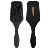 Denman mini cepillo pala acolchado frente, ideal para peinados rápidos en viaje.