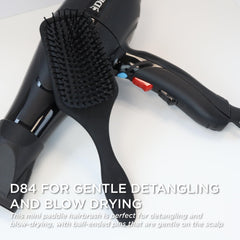 Denman mini cepillo pala acolchado mango ergonómico, agarre cómodo para peinar diario.