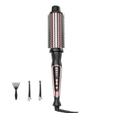 DENVEK cepillo térmico de 1,5 pulgadas con cilindro cerámico para rizos suaves y volumen.