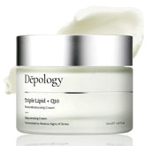 depology Triple Lipid+Q10 Crème Visage texture légère qui nourrit et apaise la peau.