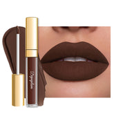 Depuplum DM15 chocolate: labial mate de alta pigmentación para look diario.
