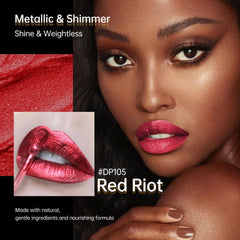 Depuplum labial metálico doble efecto, dos acabados en un solo producto.