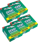 Cuchillas Derby Professional de una hoja, paquete de 500, filo estable para afeitado preciso.