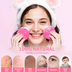 Derloyo esponjas faciales comprimidas para desmaquillado sin irritación