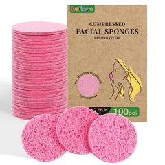 Derloyo esponjas faciales comprimidas para limpieza suave diaria