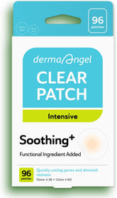 DERMA ANGEL 12mm patch on skin provides discreet blemish care and redness reduction.