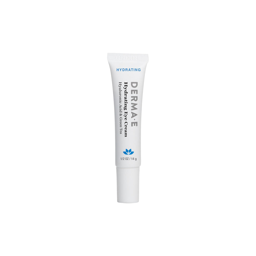 Derma E crema ojos hidratante en bote para hidratación profunda.