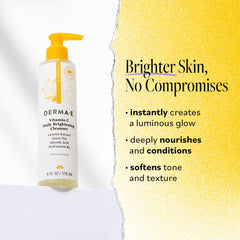 Derma E limpiador de Vitamina C con textura espumosa para rostro