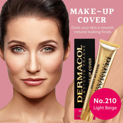 Dermacol waterproof foundation in action demonstrating long-lasting wear.