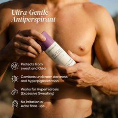 DERMAdoctor antiperspirant sans parfum — texture gel claire, sensation fraîche sans résidu