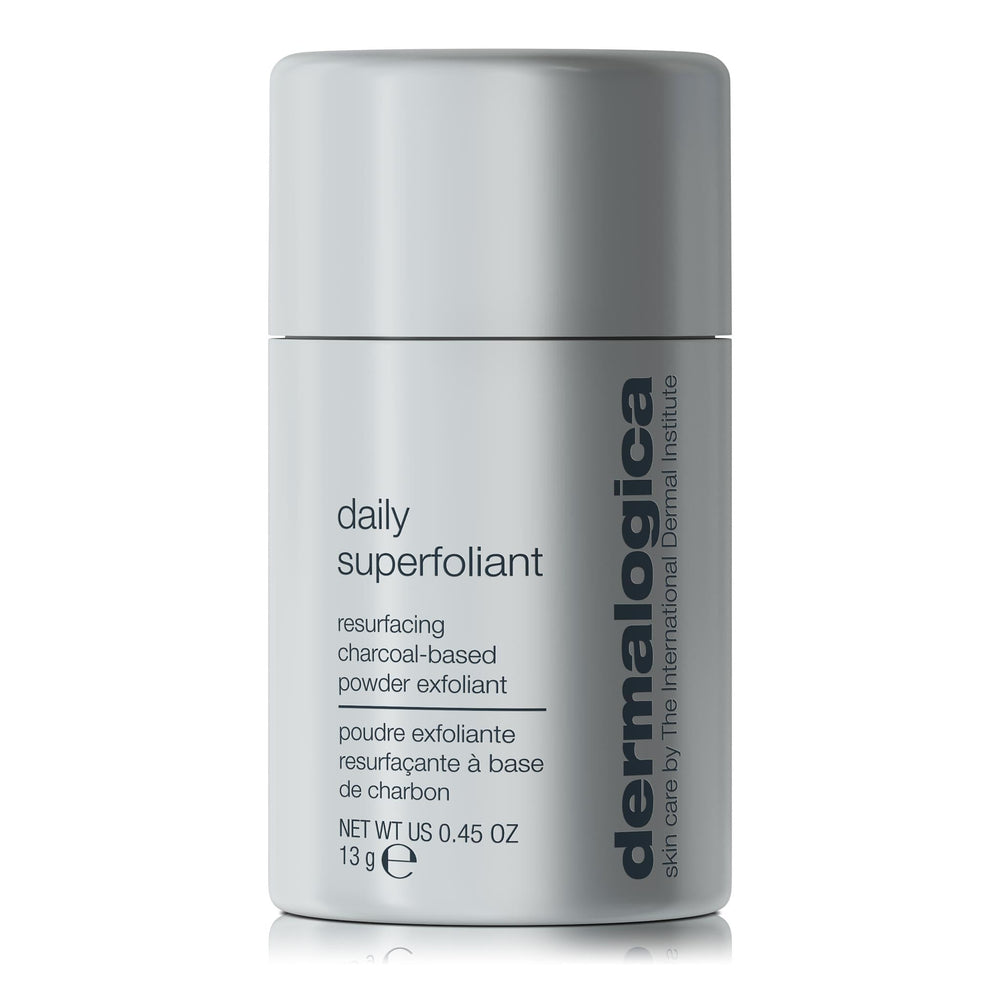 Dermalogica Daily Superfoliant en botella: exfoliación suave para poros limpios.