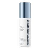 Dermalogica Pro Collagen Banking Serum, botella visible, ofrece hidratación suave para la piel.